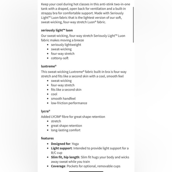 Lululemon Wild Tank Heathered Slate Bali Breeze - Picture 5 of 7